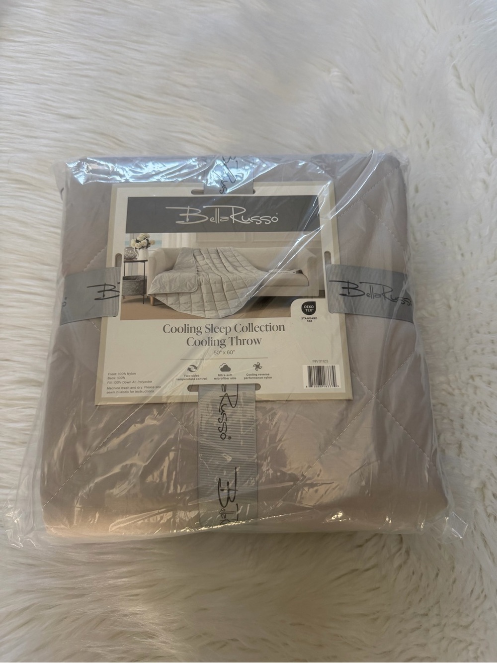 Cooling Sleep Collection Cooling Throw - Taupe